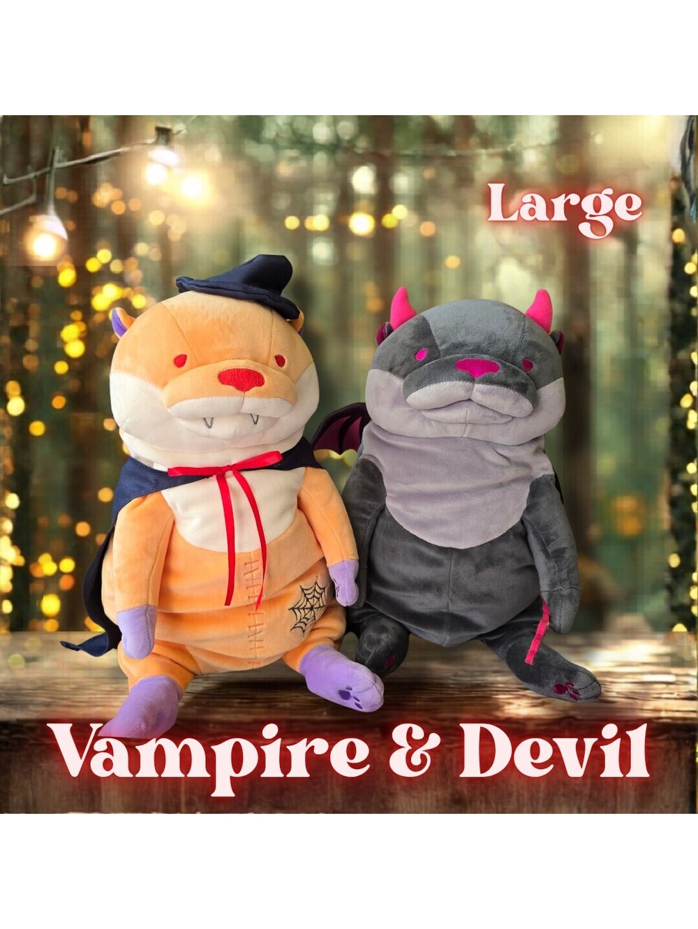 NWT Shinada Global Otter Devil and Vampire Set - Size Large